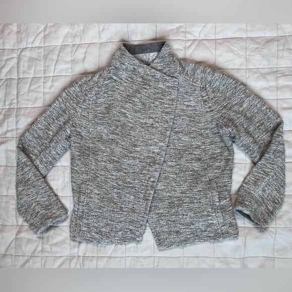 Vince Marled Grey Open Front Cardigan Lagenlook Bohemian - Medium - Picture 1 of 10